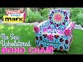 How to: No Sew Upholstered Boho Chair