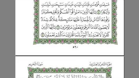 سورة التحريم  الشيخ عبد الرحمن السديس   استمع و اقرا في مصحف
