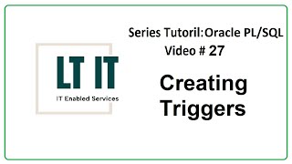Oracle PL/SQL PU: Lesson 9 Part 2 Creating Triggers
