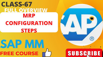 ||SAP MM-PP INTEGRATION||MRP IN SAP MM-COMPLETE CONFIGURATION STEPS||CONSUMPTION BASED PLANNING