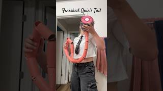 Opie’s Opossum Tail Completed ~ #furry #fursuit #opossum #possum #tails #fyp #fypシ゚viral #scooter