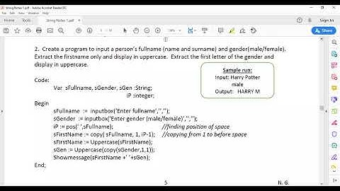 Delphi Strings Part 3 Grade 10 IT