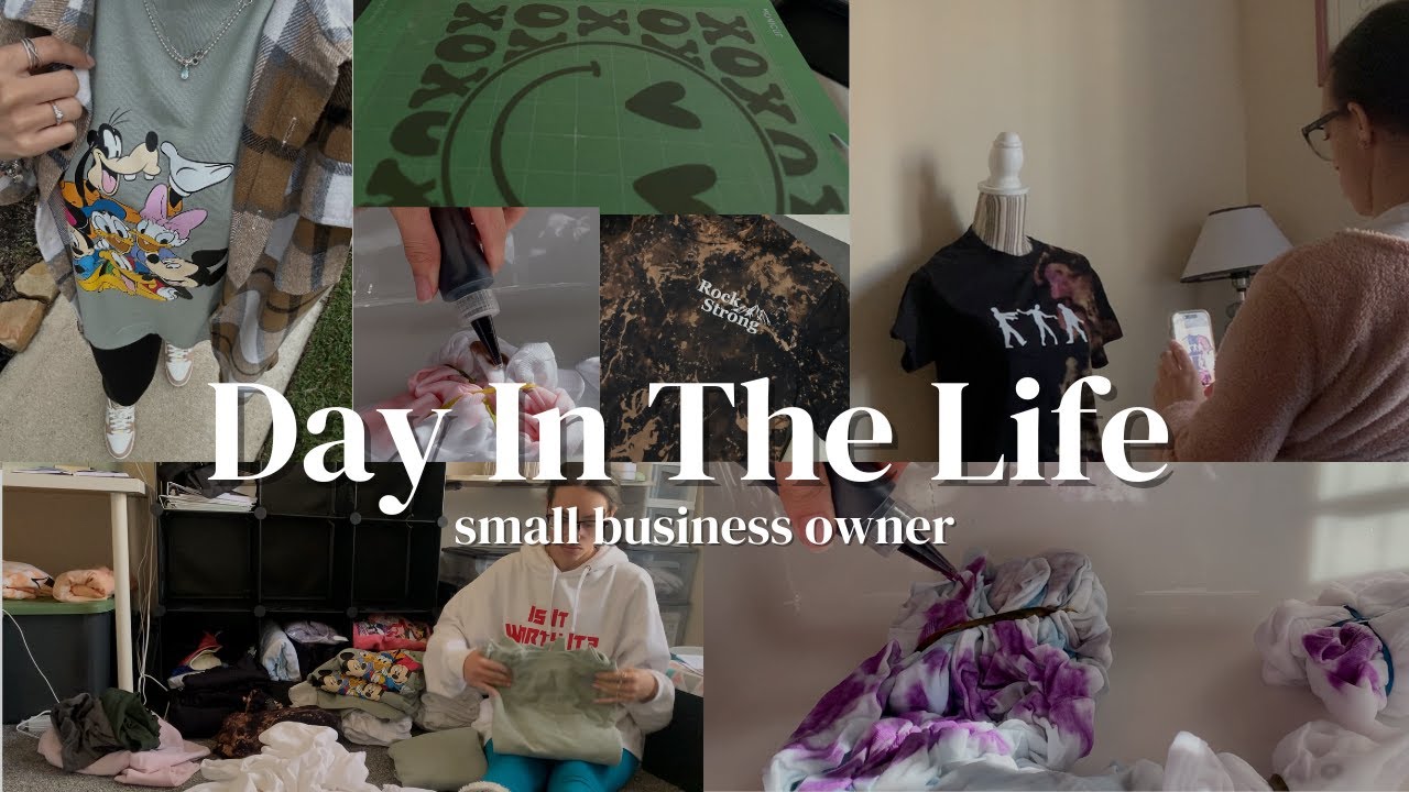 Day In The Life Of A Small Business Owner l tie-dye, working with ...