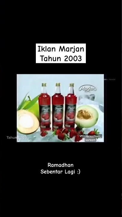 Iklan Marjan Tahun 2003😇Ada Yang Masih Ingat Gakk???