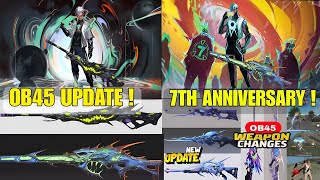 OB45 UPDATE FREE FIRE | FREE FIRE OB45 UPDATE | FF 7TH ANNIVERSARY | OB45 UPDATE | FF NEW UPDATE