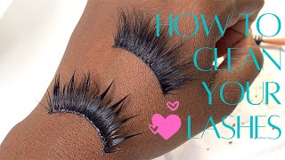 How To Clean Your Strip Lashes! |Bonus 5 min lashes cleaning hack!