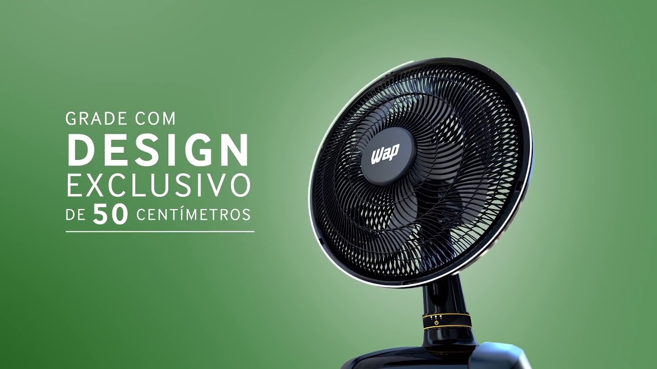Ventilador de mesa oscilante turbo rajada Wap