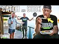 Googan CATCH and COOK ON A FLOATING CABIN! ( OKIE BASS ep. 2)