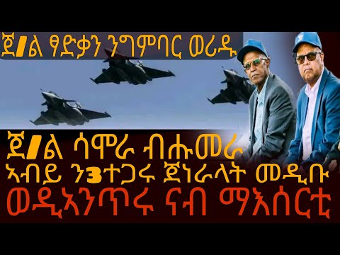 ጀ ል ፃድቃን ንግምባር ወሪዱ ጀ ል ሳሞራ ብሑመራ ኣብይ ን3ተጋሩ ጀነራላት መዲቡ ወዲኣንጥሩ ናብ ማእሰርቲ 