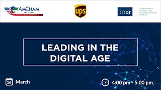 Leading in the Digital Age webinar by WIB & IMA & UPS screenshot 2