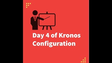 Day 4 of Kronos Configuration: Exceptions