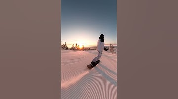 Chasing the sun, not a care in the world 🏂 #Insta360 #snowboarding #snowboard #winter #shorts #fyp