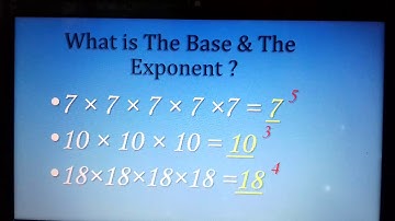 PPT for Mathematics on EXPONENT
