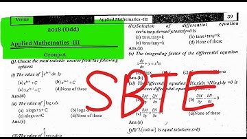 Cse 3rd sem applied mathematics 2018 previous year question bank || computer science engineering