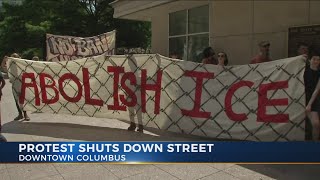 12 people arrested during anti-ICE protest