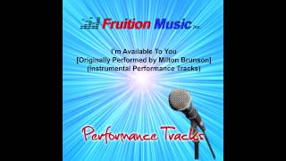 Video thumbnail of "I'm Available To You (Low Key) [Originally Performed by Milton Brunson] [Instrumental Track] SAMPLE"