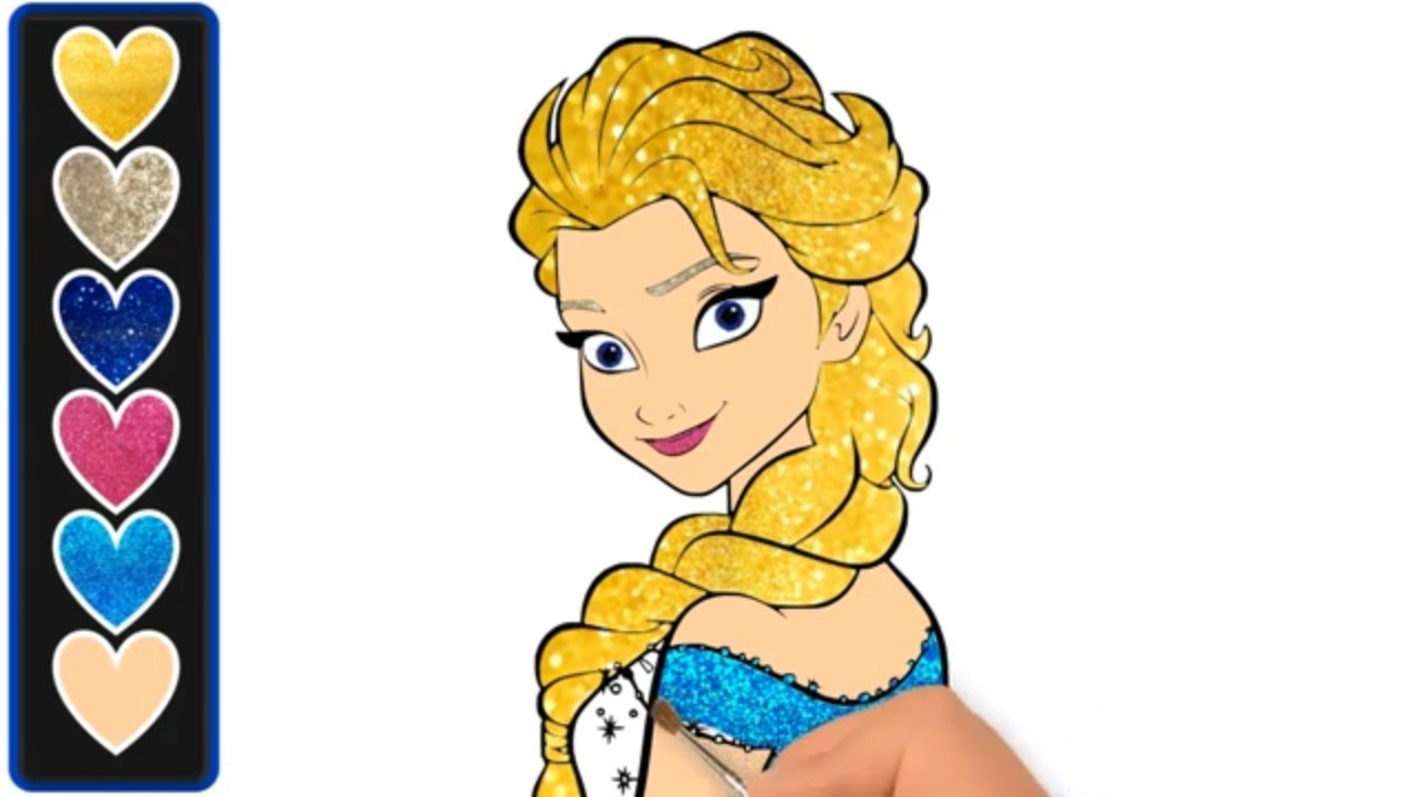 comment dessiner la reine des neiges : coloriage Elsa, dessin reine des