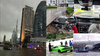 Heavy Torrential Rain In Dubai, Aeroplanes, Lamborghini, Super Cars In Dubai Flooded
