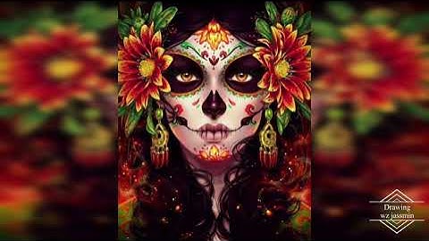 Sugar Skulls Face / Day Of the dead