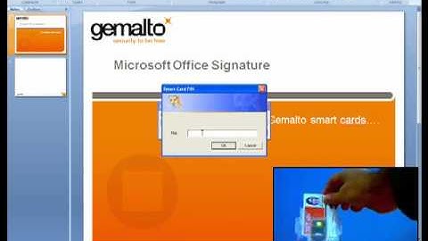 Smart Card (.NET) and signing document in Office