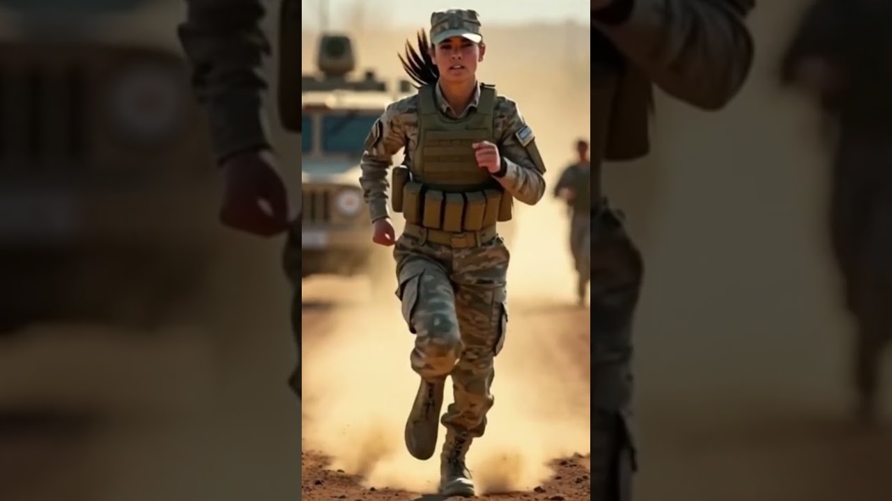 Brave Army Officer in Action: Sprinting Toward the Mission | Military Power & Speed  
