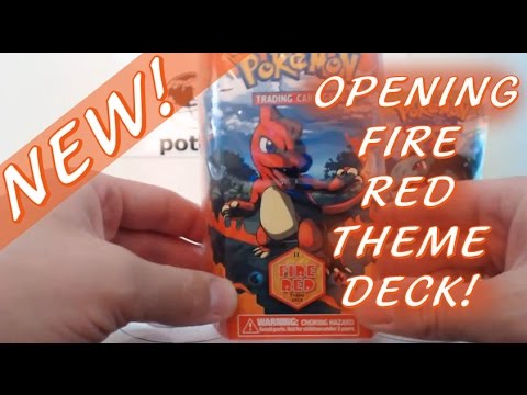 *NEW* Opening Fire Red Leaf Green Theme Deck [FIRE RED] POKEMON UNWRAPPED