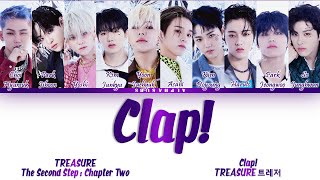 TREASURE (트레저 ) - CLAP! Lyrics/가사 [Han|Rom|Eng]