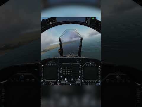 No HUD Carrier Landing #shorts #dcs #dcsworld