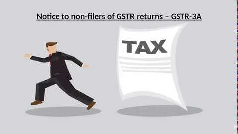 Notice to non filers of GSTR returns GSTR 3A