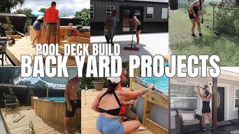 Back yard diy projects! TURNING OUR STARTER HOME INTO OUR FOREVER HOME. Yard work 