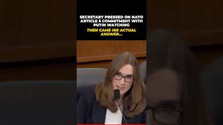Senator Demands NATO Defense Pledge From Secretary — Watch the Answer #Shorts
