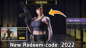 codm New Redeem code 2022 codm