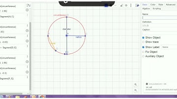 How to draw a circle in geogebra app