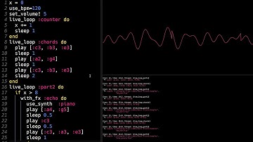 Hello World Music Composition Example by 5th Grader - Sonic Pi - Ruby