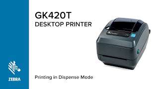 Using The Dispenser Option In Your Gk420T Printer Zebra