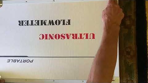 Low Cost Portable Ultrasonic clamp-on flowmeter Instructions