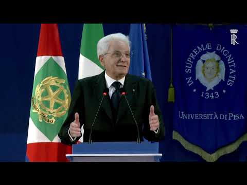 Mattarella alla cerimonia di inaugurazione dell’anno accademico 2021-2022 dell’Università di Pisa