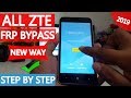 🔥 ZTE FRP BYPASS 2019 | Without Pc | Google Account Remove | #AndroidUnlock