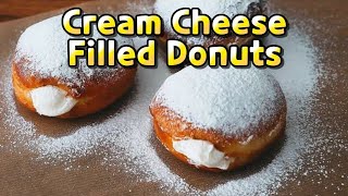 DUNKIN style KIRI French Cream Cheese Filled Donuts / 던킨도너츠 끼리 프렌치 크림치즈 필드 도너츠