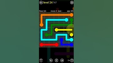 Flow Free Regular pack 7×7 level 24