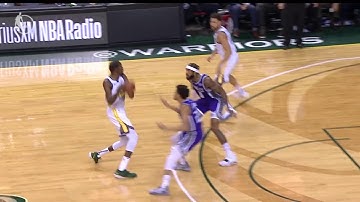 Kevin Durant to Klay Thompson to Andre Iguodala to Shaun Livingston dunk