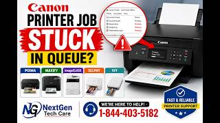 Canon Printer Job Stuck in Queue FIX IT FAST! | PIXMA, MAXIFY, imageCLASS, SELPHY & IVY