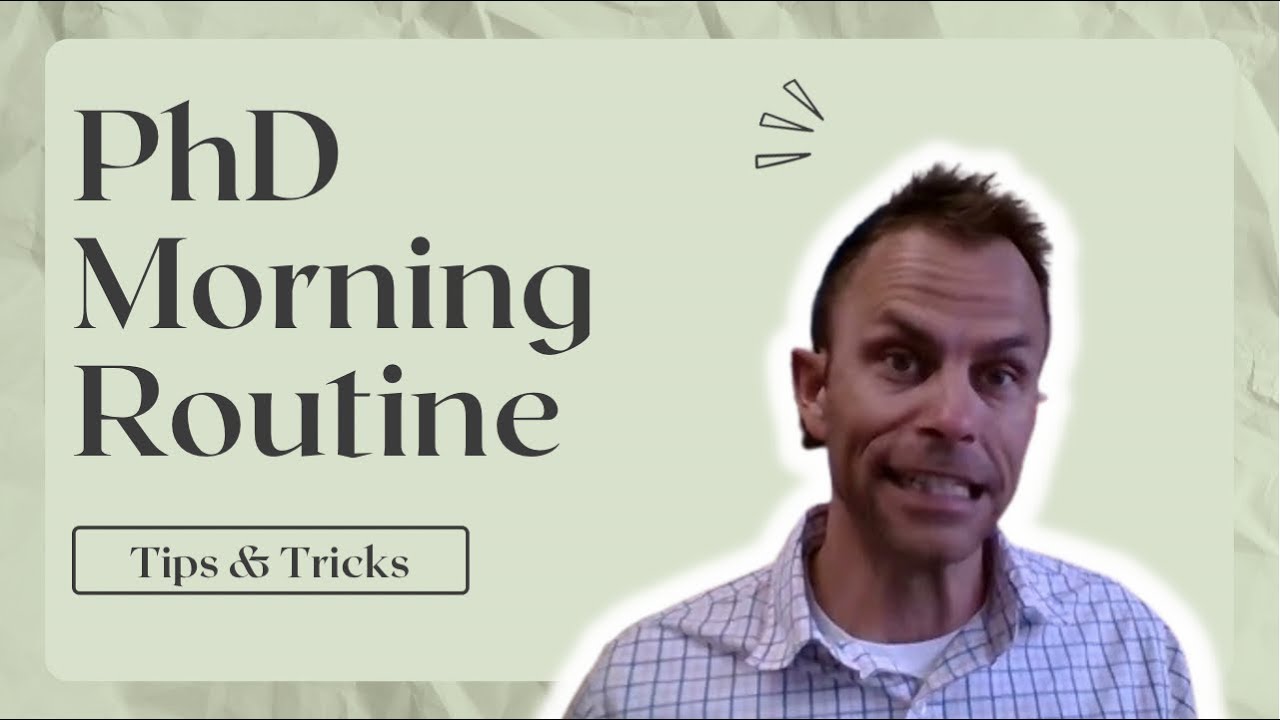 PhD Morning Routine: Efficiency and Optimization. - YouTube