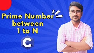 C Program to print prime numbers from 1 to N