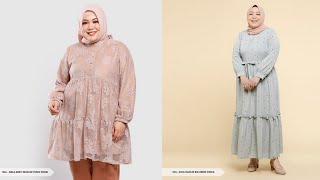28 Model Baju Muslim Untuk Orang Gemuk Agar Terlihat Langsing