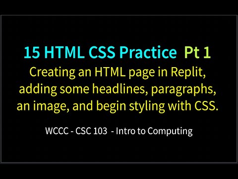 15 HTML CSS Practice Pt 1 - YouTube image.