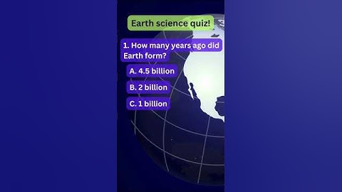 "Earth Science Quiz: How Well Do You Know Our Planet?"