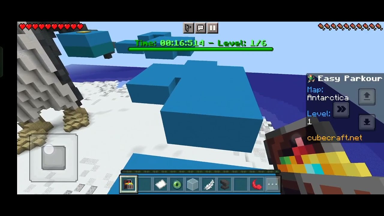 Easy Parkour : Level - 1 |  CubeCraft Skyblock