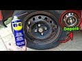 WD40 Como dar Brilho na Roda do Carro Enferrujada e Velha