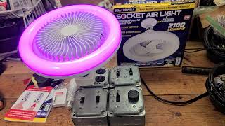 From The Workbench:  Bell & Howell/Emson Socket Fan 'Socket Air Light' Test LED color change